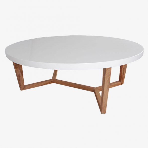 Coffee Table Gama Round Teckococo Wooden Furniture