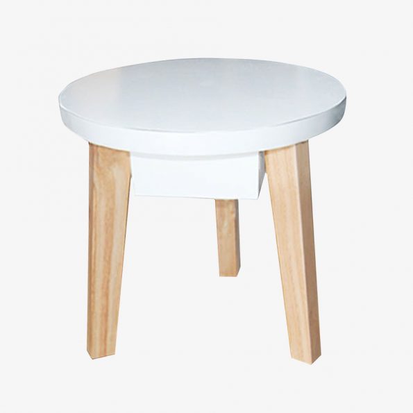 Side table Mika Round Teckococo Wooden Furniture